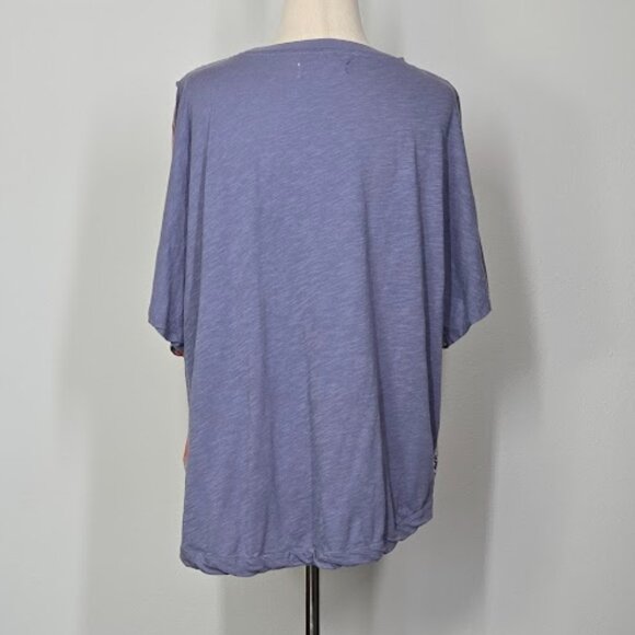 FREE PEOPLE  WTF dusk to dawn tee top Sz XS - Picture 5 of 8